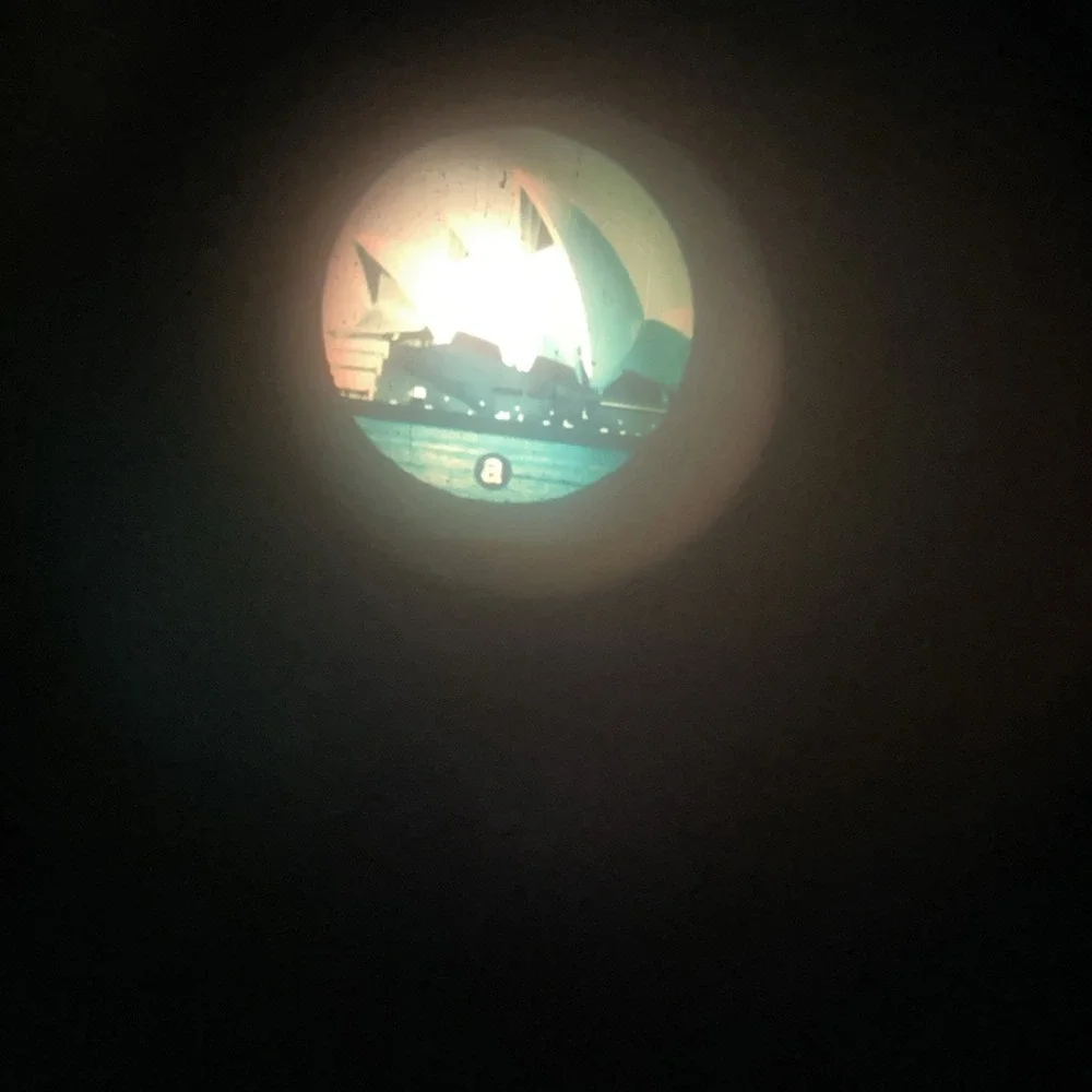 Vintage 1988 Fisher Price World Globe Illuminated Educational Viewfinder Works